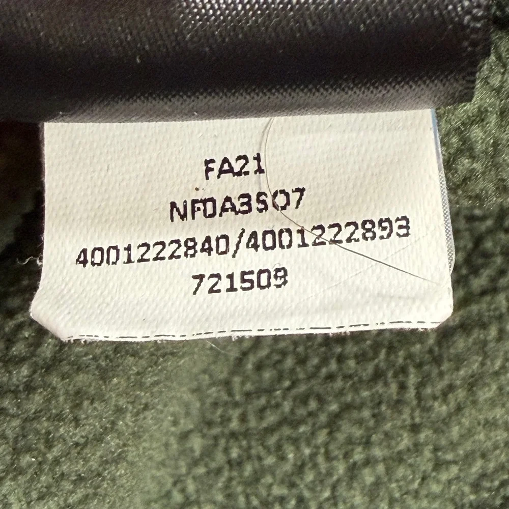 The‎ North Face Quarter Zip Pullover Mens XL Green Heathered Fleece NF0A3SO7